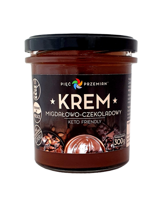 Krem migdałowo-czekoladowy 300g | Pięć Przemian