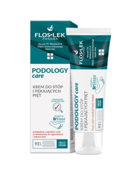 Podology care krem do stóp i pękających pięt 40 ml | Floslek