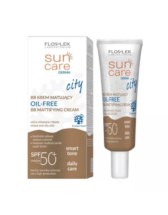 Sun care BB krem matujący SPF 50 | Floslek