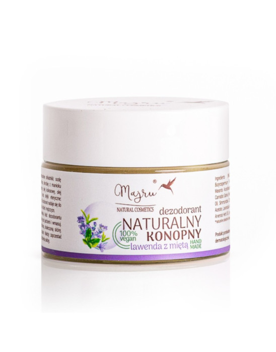 Naturalny dezodorant w kremie konopny lawenda z miętą 15 ml | Majru
