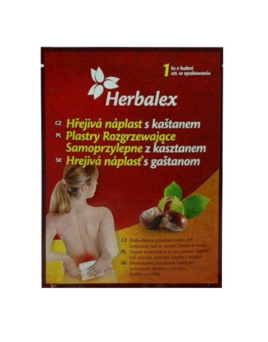 Rozgrzewający plaster z kasztanem 1 szt | Herbalex