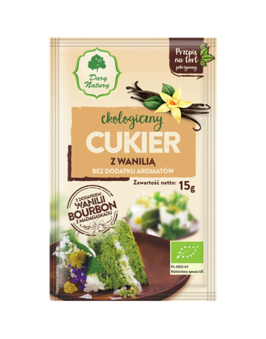 Cukier z wanilią 15g | Dary Natury