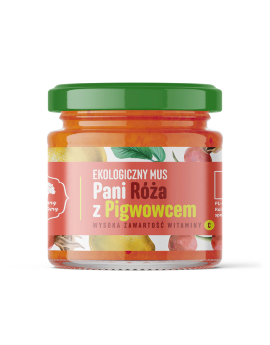 Ekologiczny mus Pani Róża z Pigwowcem 200g | Dary Natury
