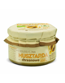 Ekologiczna musztarda chrzanowa 200 g | Dary Natury