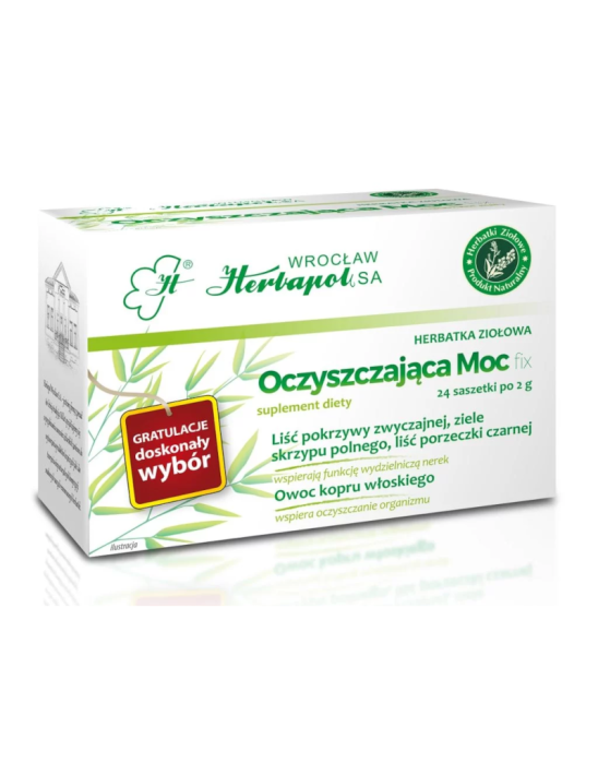 Herbatka ziołowa oczyszczająca moc 24t | Herbapol Wrocław