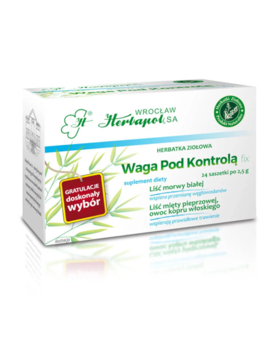 Herbatka ziołowa waga pod kontrolą 24t | Herbapol Wrocław