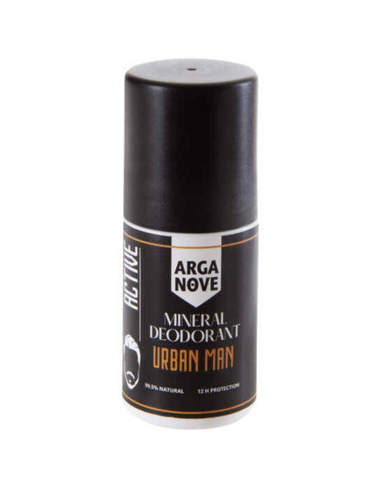 Dezodorant mineralny ałunowy urban man roll-on 50ml | Arganove