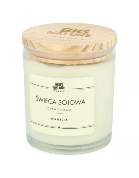 Świeca sojowa wanilia 150g | Big Nature
