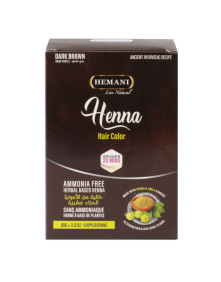 Henna do włosów ciemny brąz 6x10g | Hemani