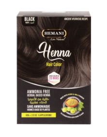 Henna do włosów czarna 6x10g | Hemani