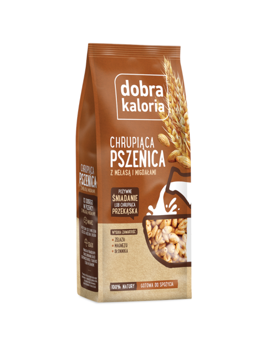 Chrupiąca pszenica z migdałami 120g | Dobra kaloria