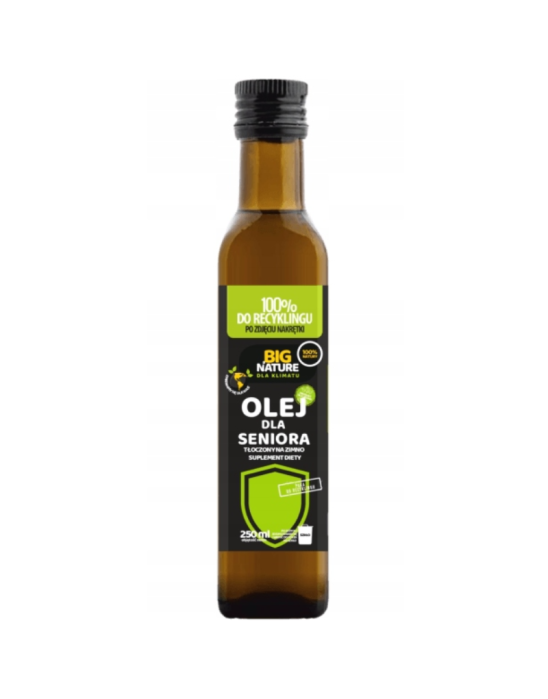 Olej dla seniora tłoczony na zimno 250ml | Big Nature