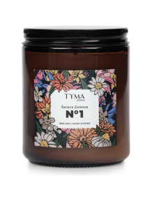 Naturalna świeca sojowa świeża sosna 180 g| Tyma Herbs