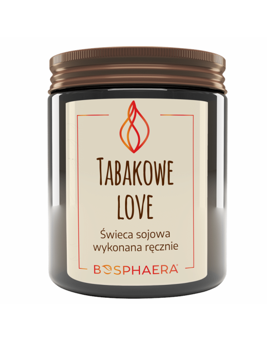 Świeca sojowa tabakowe love 190 g | Bosphaera