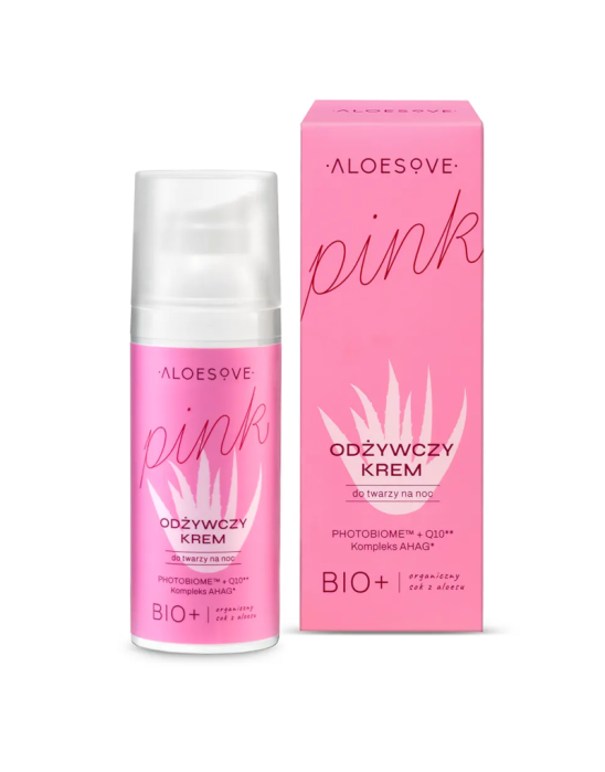 Pink odżywczy krem do twarzy na noc 50 ml | Aloesove