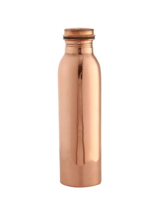 Butelka miedziana na wodę klasyczna w połysku 650ml | Ayur Water