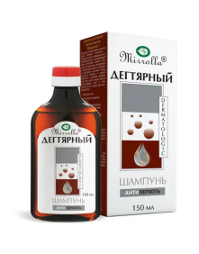 Szampon dziegciowy do włosów przeciwłupieżowy 150ml | Mirolla