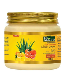Przeciwsłoneczny żel aloesowy ultra naprawa SPF 22 175 ml | Indus valley