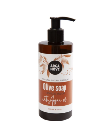 Naturalne czarne mydło oliwne z marokańskim olejem arganowym Tropical Touch 300 ml | Arganove