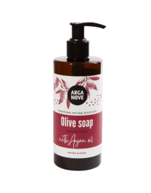 Naturalne czarne mydło oliwne z marokańskim olejem arganowym Desert Wind 300 ml | Arganove