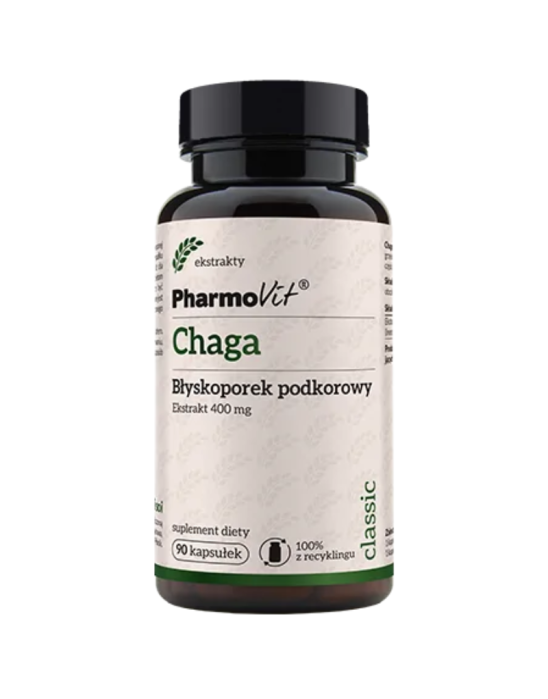 Chaga (błyskoporek podkorowy) 90 kaps | Pharmovit