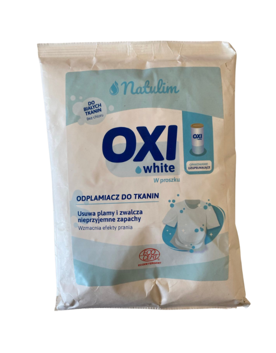 Oxi white odplamiacz w proszku do białego 500 g | Natulim