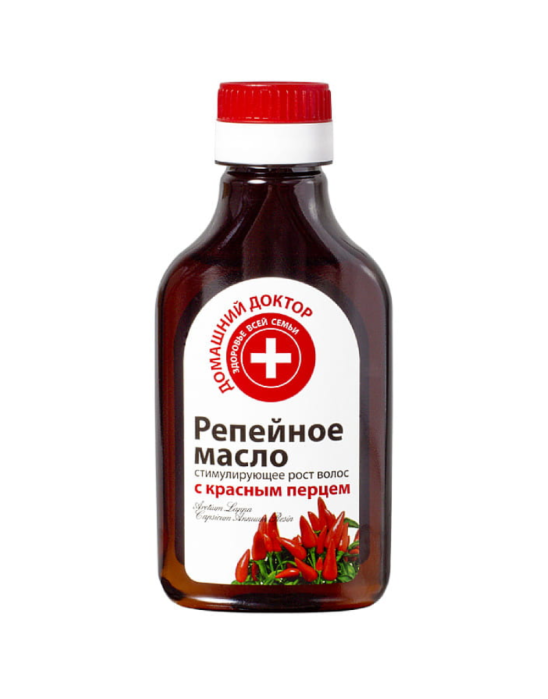 Olejek łopianowy z czerwoną papryczką na porost włosów 100 ml | Elfa