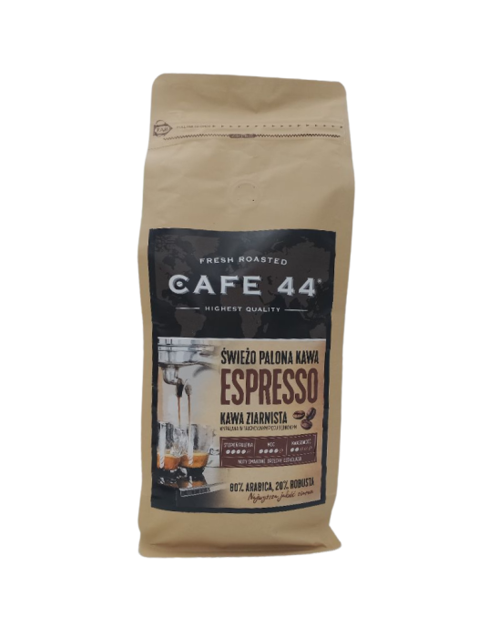Świeżo palona kawa espresso 1 kg | Cafe 44