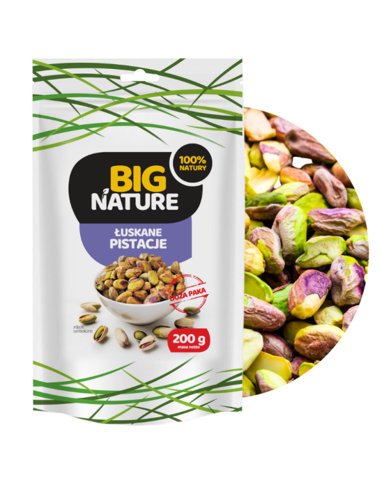 Łuskane pistacje 200 g | Big Nature