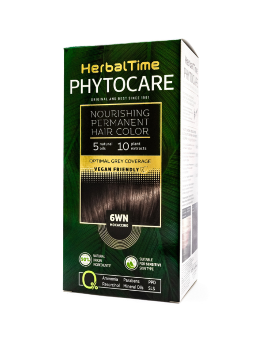 Farba do włosów 6WN capuccino 1 szt | Herbal Time Phylocare