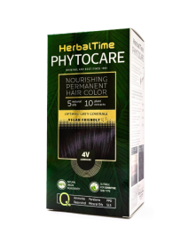 Farba do włosów 4V bakłażan 1 szt | Herbal Time Phytocare
