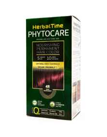 Farba do włosów 4R ciemna wiśnia 1 szt | Herbal Time Phytocare