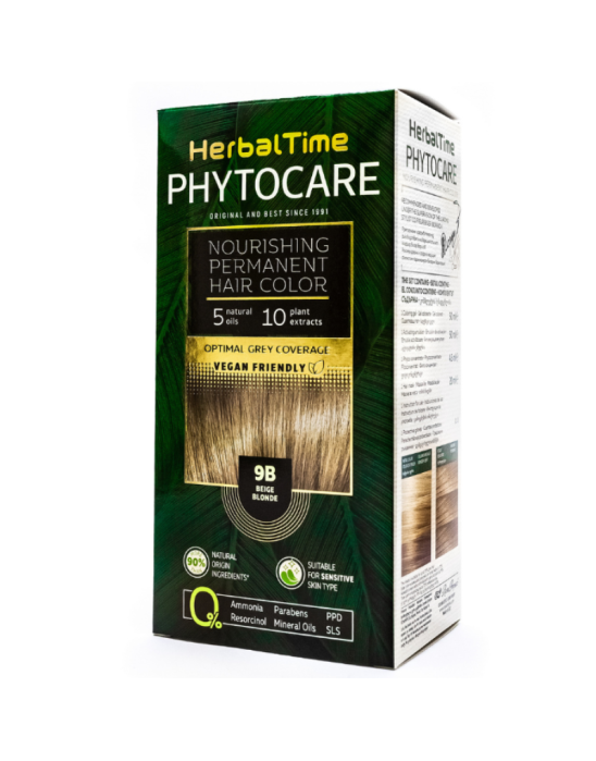 Farba do włosów 9B beżowy blond 1 szt | Herbal Time Phytocare