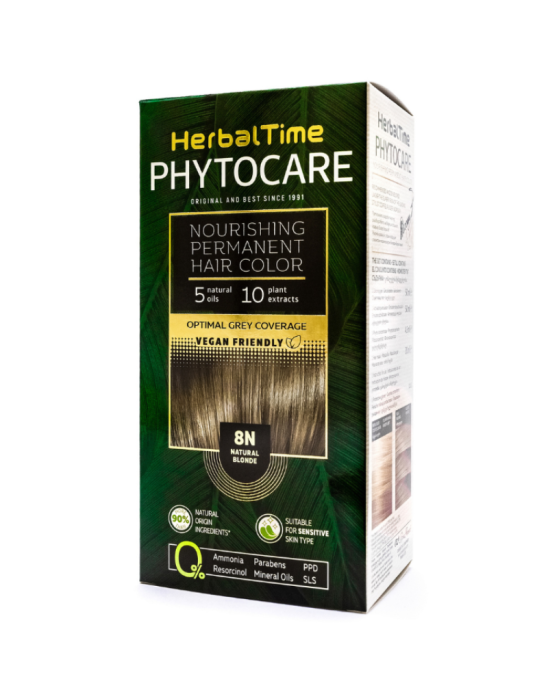 Farba do włosów 8N naturalny blond 1 szt | Herbal Time Phytocare