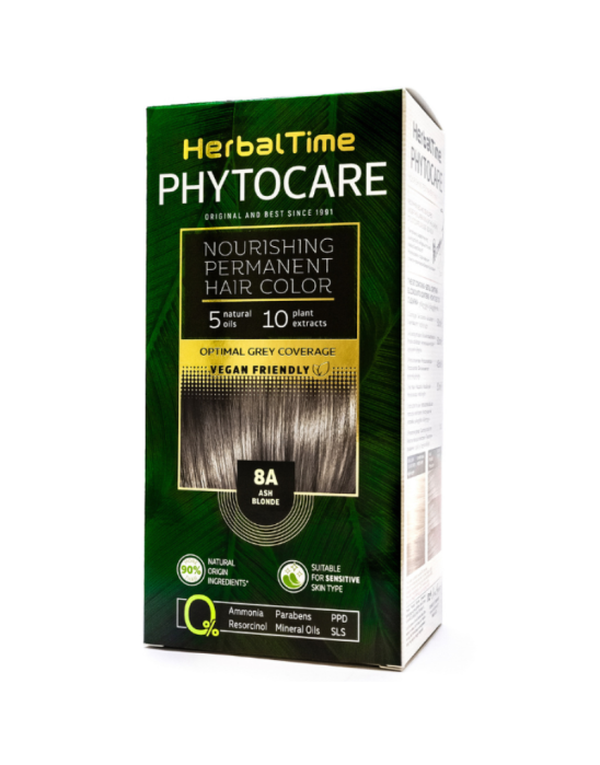 Farba do włosów 8A popielaty blond 1 szt | Herbal Time Phytocare