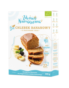 Chlebek bananowy z nasionami chia 400 g | Zdrowo namieszane