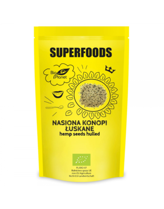 Nasiona konopi łuskane 200 g | Superfoods