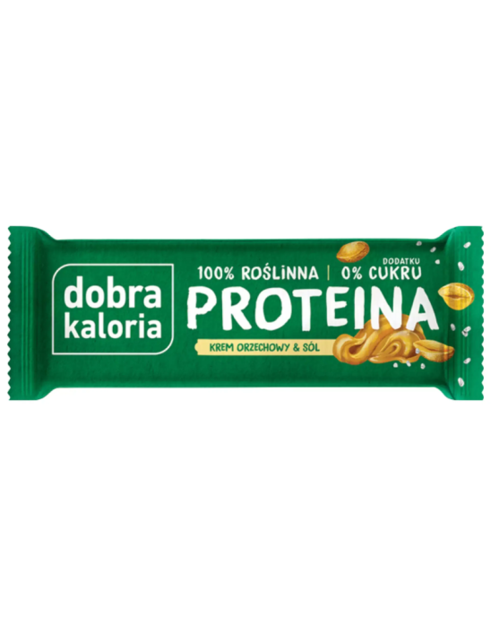 Baton proteinowy krem orzechowy i sól 45 g | Dobra kaloria