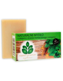 Naturalne mydło z olejami z drzewa herbacianego i oregano 100 g| Powrót do natury
