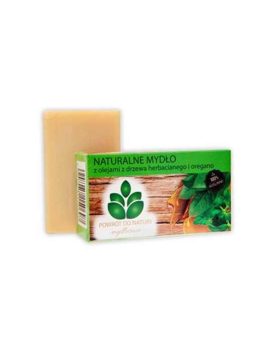 Naturalne mydło z olejami z drzewa herbacianego i oregano 100 g| Powrót do natury