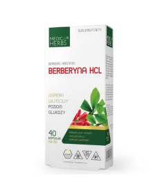 Berberyna HCL 40 kaps | Medica Herbs