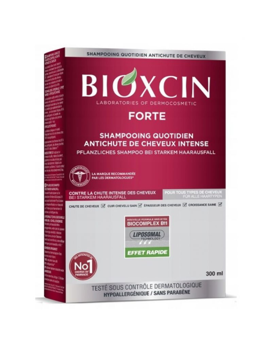 Szampon ziołowy przeciw intensywnemu wypadaniu włosów forte 300 ml | Bioxcin