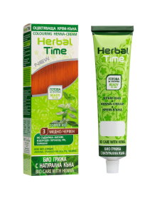 Henna do włosów 3 miedziana czerwień 75 ml | Herbal Time