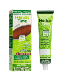 Henna do włosów 8 ognista czerwień 75 ml | Herbal Time