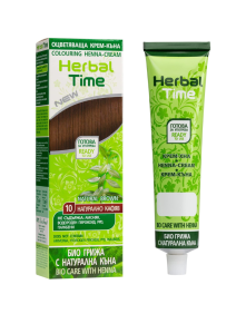 Henna do włosów 10 naturalny brąz 75 ml | Herbal Time