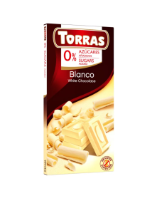 Czekolada biała bez dodatku cukru 75 g | Torras