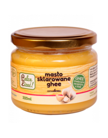 Masło sklarowane ghee czosnkowe 320 ml | Palce Lizać