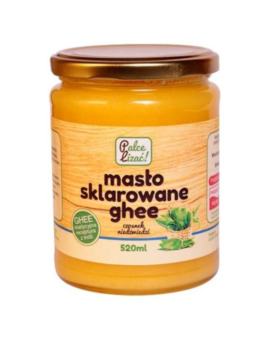 Masło sklarowane ghee z czosnkiem niedźwiedzim 520 ml | Palce Lizać