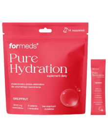Zestaw elektrolitów pure hydration grejpfrut 14 saszetek | Formeds