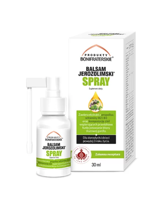 Balsam jerozolimski spray 30 ml | Produkty Bonifraterskie